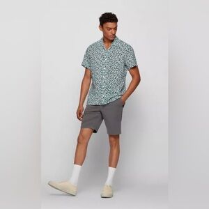 Hugo Boss Slim Fit Short Size 34R Stretch Grey